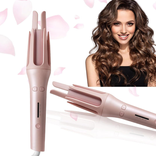 Automatic Rotating Curling Iron,Auto Curling Wand,Anti-Scald Hair Curler, Easy to Use for Medium to Long Hair Lengths